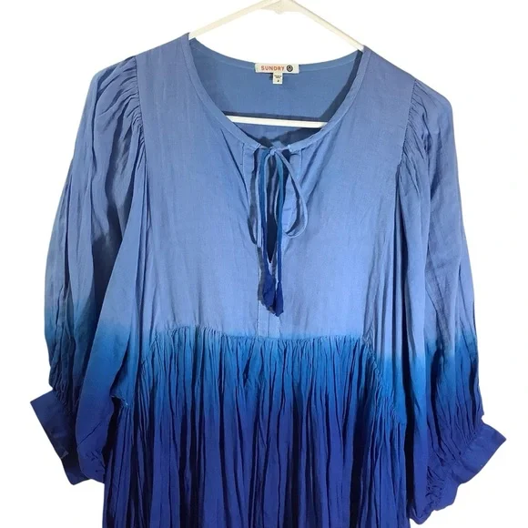 Sundry Blue Ombre Women's Dress - Picture 2 of 9